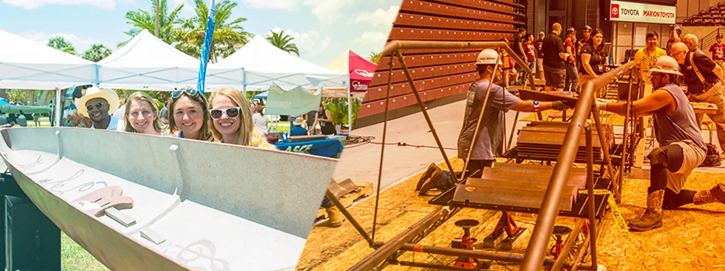 Concrete Canoe and Steel Bridge Place First and Second in National Competitions
