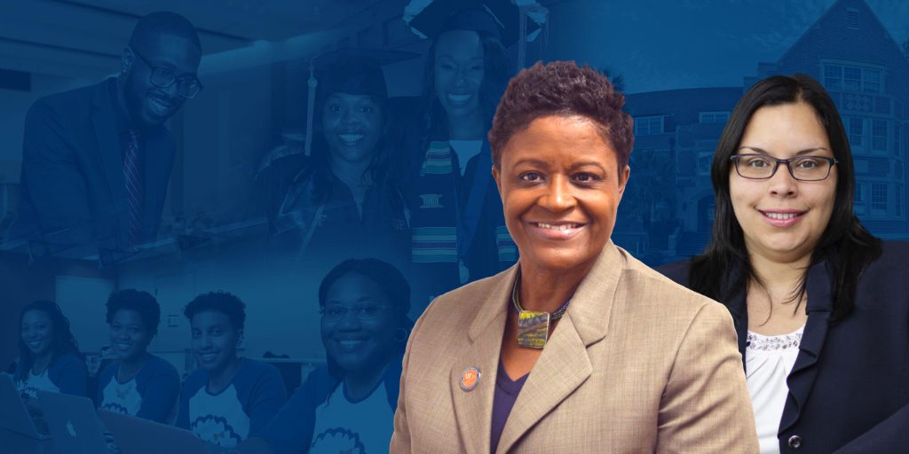 From left: Denise R. Simmons, Ph.D., ESSIE, and Idalis Villanueva Alarcón, Ph.D., EED