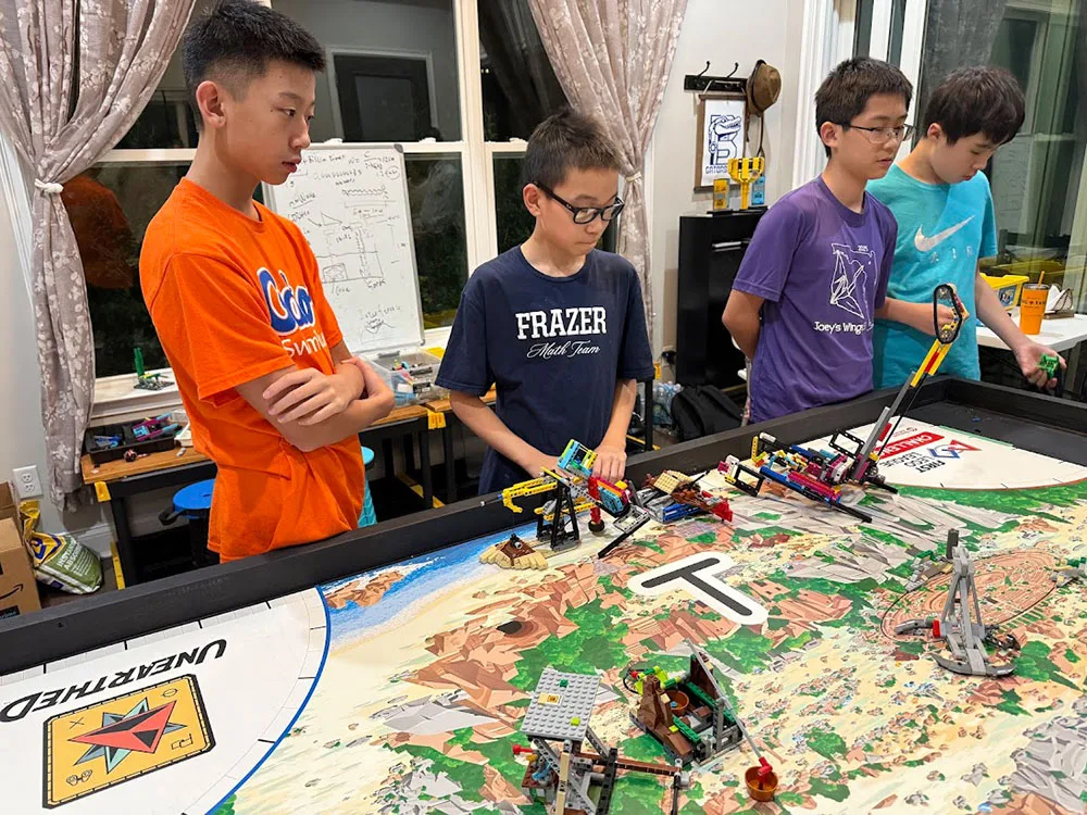 The Turbo Gatorbots, including fourth and seventh graders from The Frazer School in Gainesville, Florida.